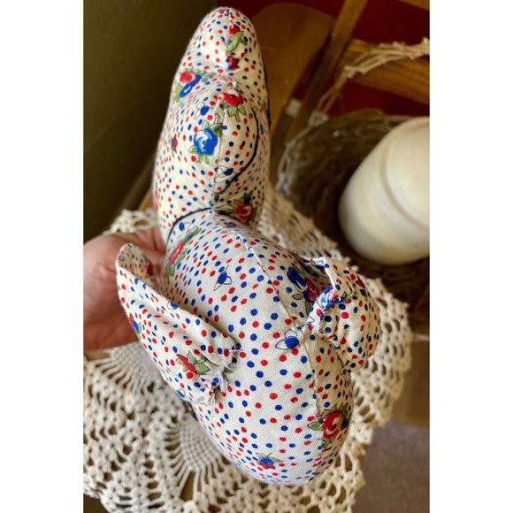 HANDMADE ELEPHANT PLUSH - Handmade Stuffed Elephant - 9" x 5 1/2" - Picture 5 of 7